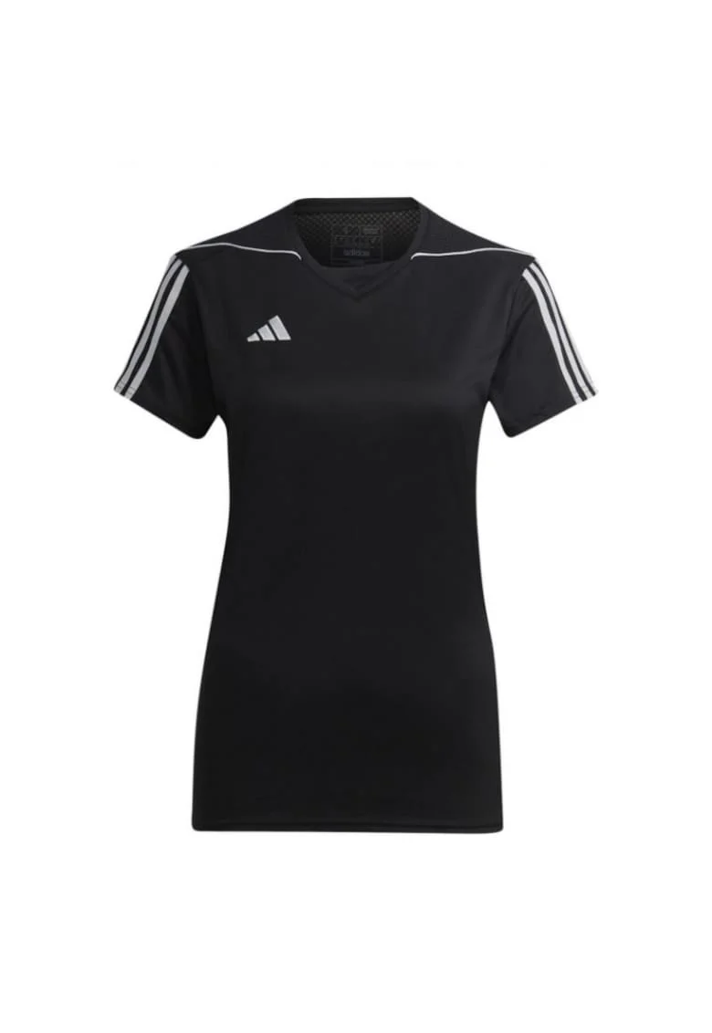 Tricou sport dama,  Poliester, Negru, Negru