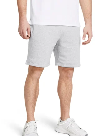 Pantaloni scurti cu logo, pentru fitness Rival, Gri deschis melange