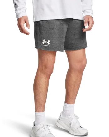 Pantaloni scurti pentru fitness Rival, Alb/Gri melange