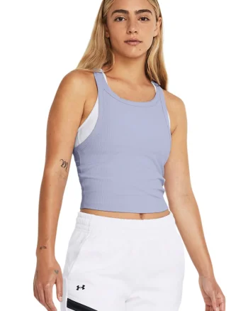 Top crop pentru fitness, Albastru deschis