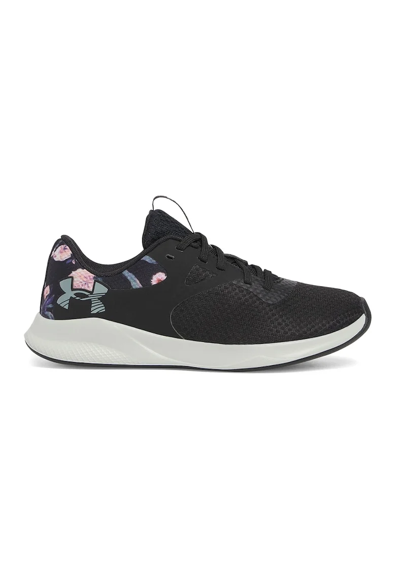 Pantofi din material textil cu garnituri din material sintetic, pentru fitness Charged Aurora 2, Negru/Roz deschis