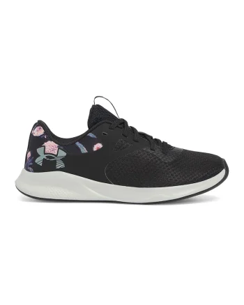 Pantofi din material textil cu garnituri din material sintetic, pentru fitness Charged Aurora 2, Negru/Roz deschis