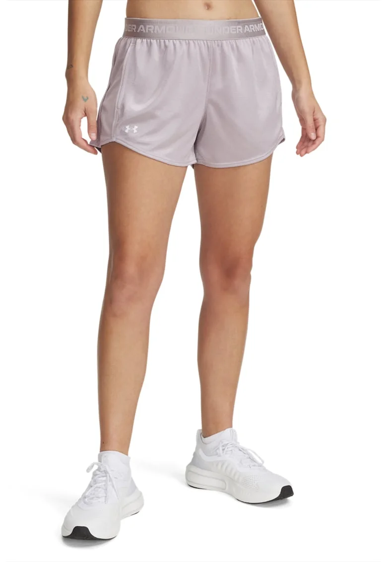 Pantaloni scurti pentru fitness, Alb/Gri deschis