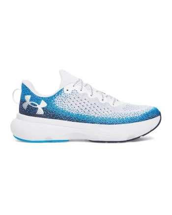 Pantofi Infinite din tricot, pentru alergare, Alb/Turcoaz