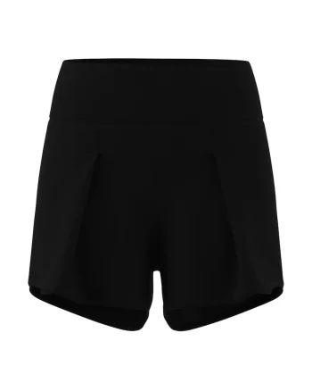 Pantaloni scurti cu detaliu logo pentru tenis, Negru