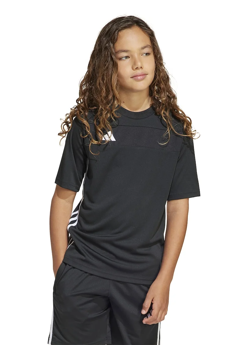 Tricou pentru fotbal Tiro Essentials, Alb/Negru