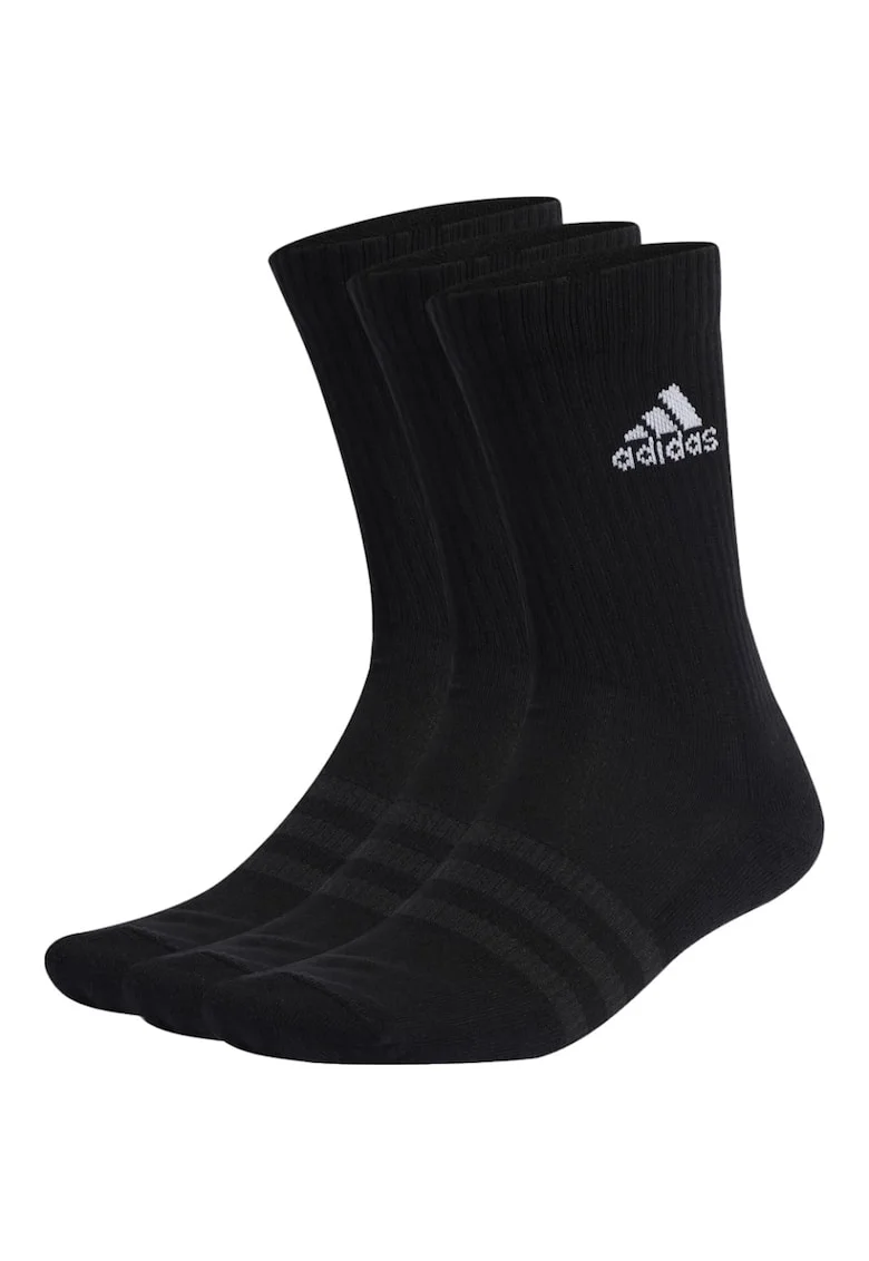 Set 3 perechi sosete  Cushioned Crew, negru, Negru