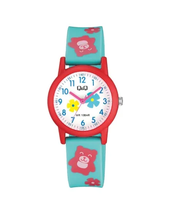 Ceas copii  V23A-003VY, rezistent la apa 100 m, Teddy bear
