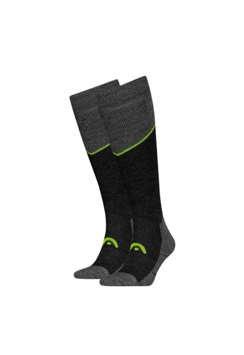 Sosete ski si snowboard  Ski Beginner Kneehigh 2P, Negru