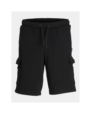 Pantaloni scurti sport baieti,  303522070, Negru, Poliester