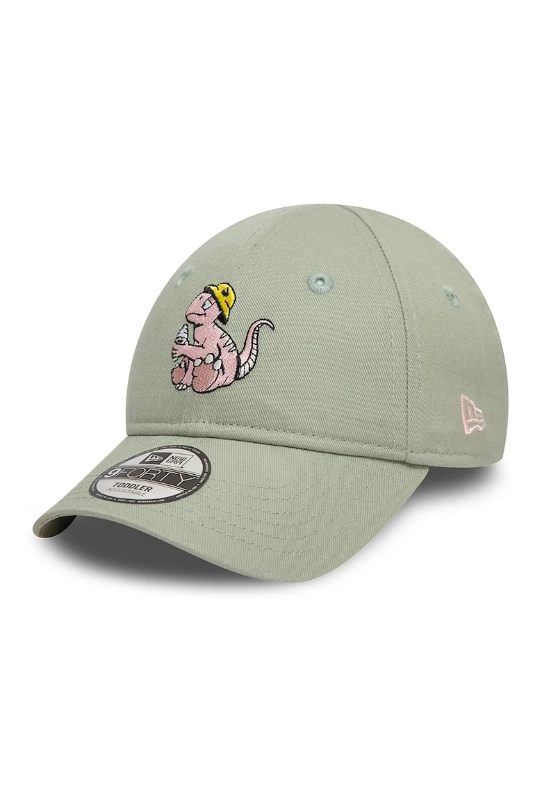 Sapca de bumbac cu broderie, Galben pal/Roz prafuit/Verde sparanghel