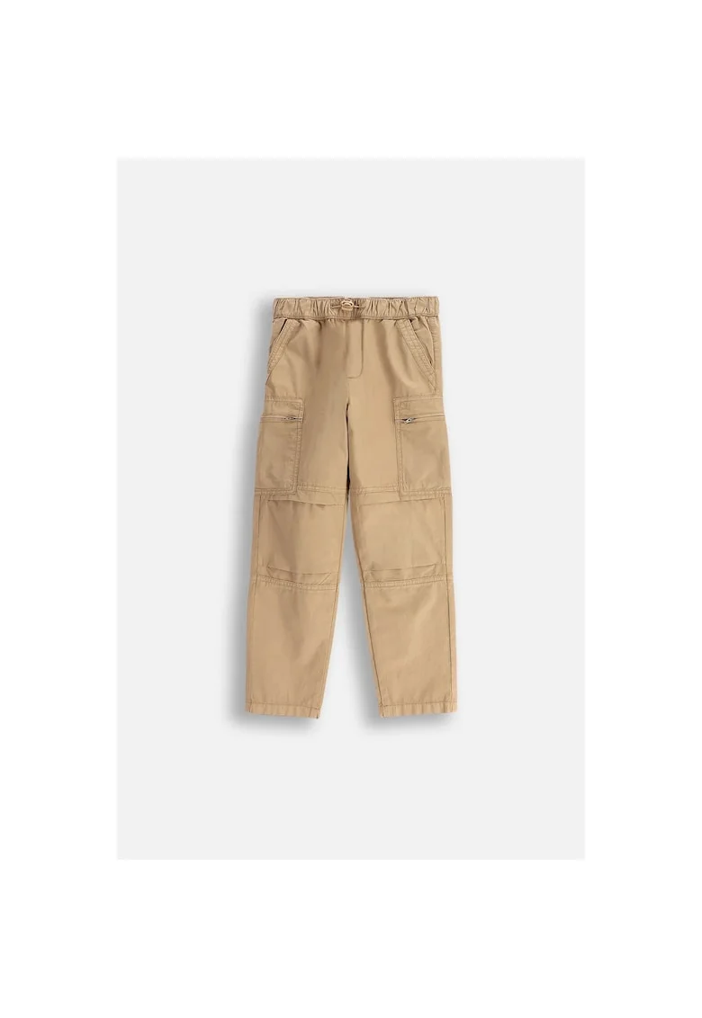 Pantaloni cargo cu talie ajustabila cu elastic