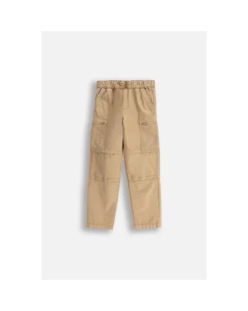 Pantaloni cargo cu talie ajustabila cu elastic
