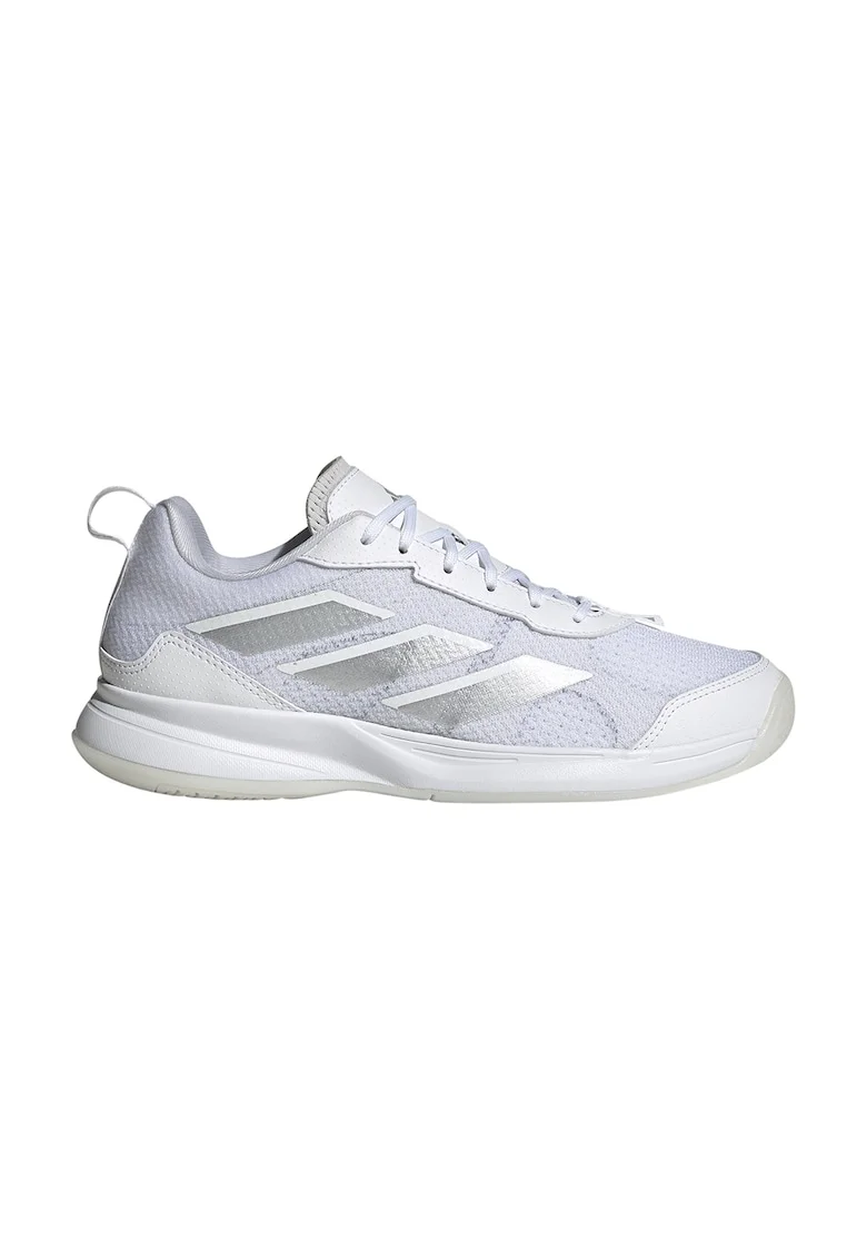 Pantofi cu garnituri din plasa pentru tenis AvaFlash, Alb/Argintiu