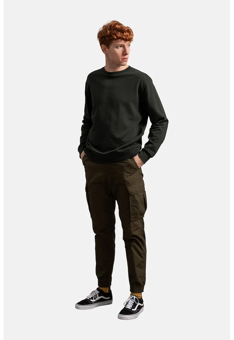 Bluza sport unisex de bumbac, Gri antracit