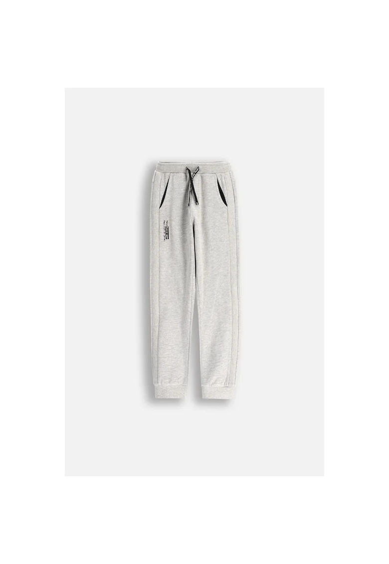 Pantaloni sport cu captuseala terry si talie ajustabila