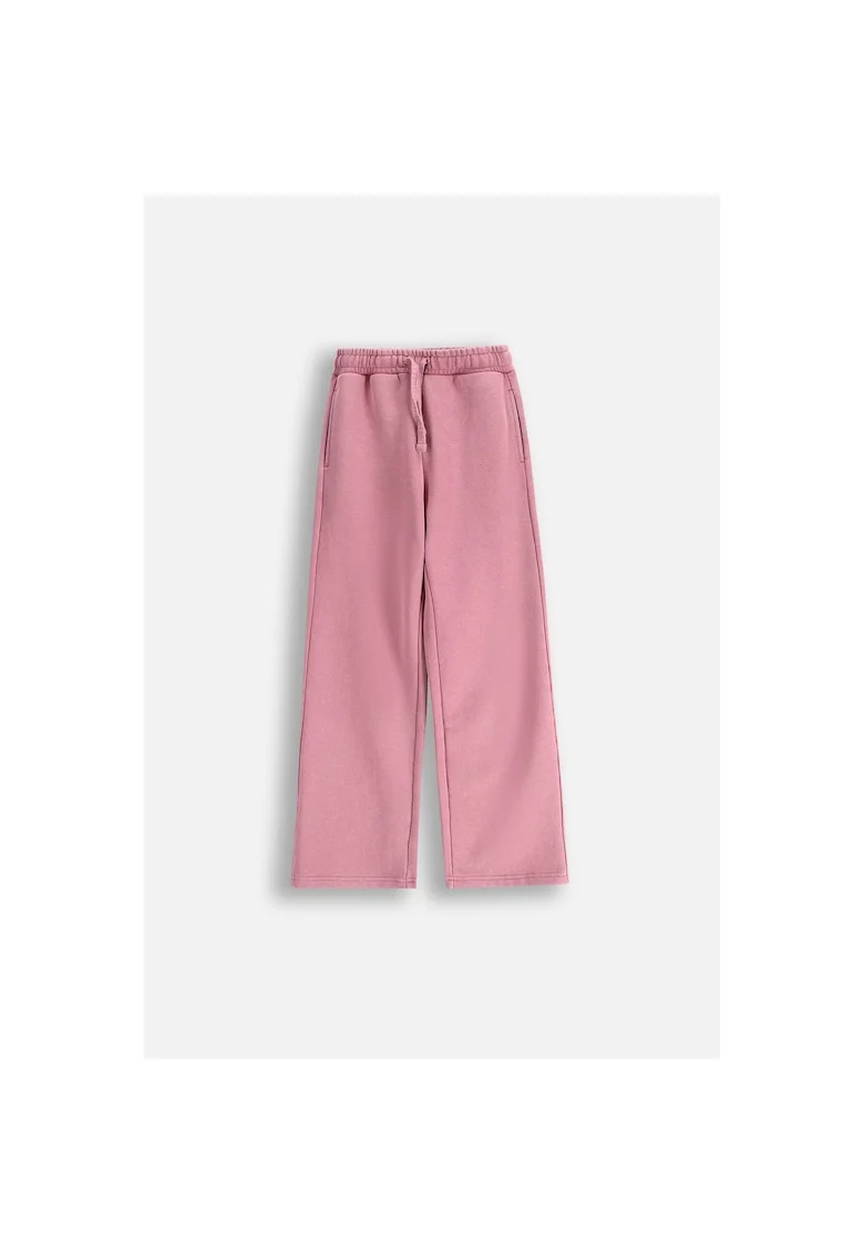 Pantaloni sport drepti cu talie ajustabila
