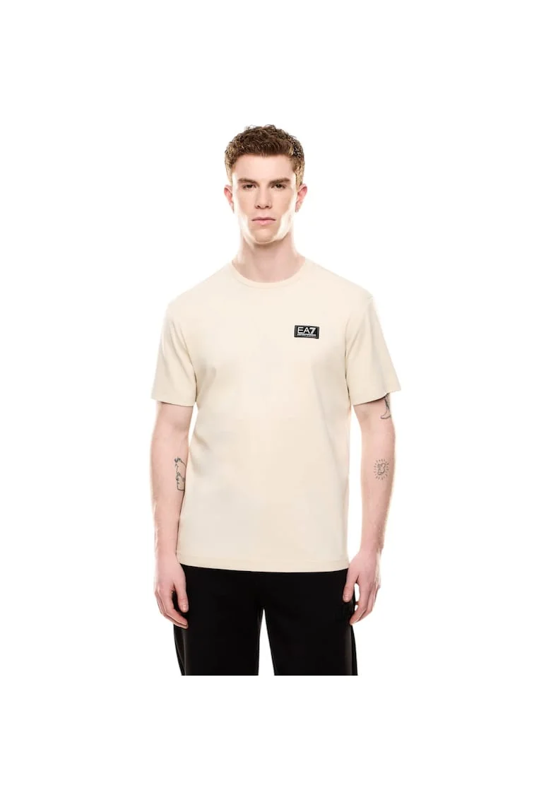 Tricou  EA7 Train Logo Premium 42621, Bej