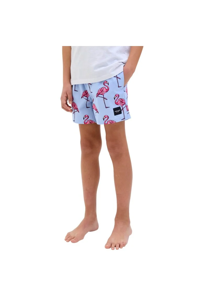 Short JACK &JONES Maui Swim Novelty AOP JNR 42758, Portocaliu