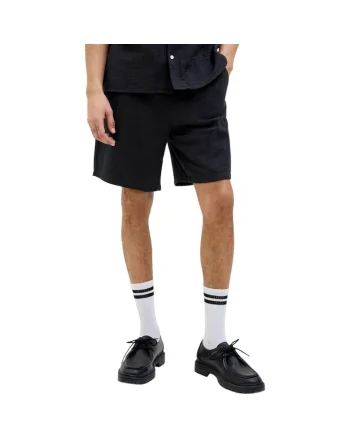 Short JACK &JONES Aiden Patras 42743, Negru
