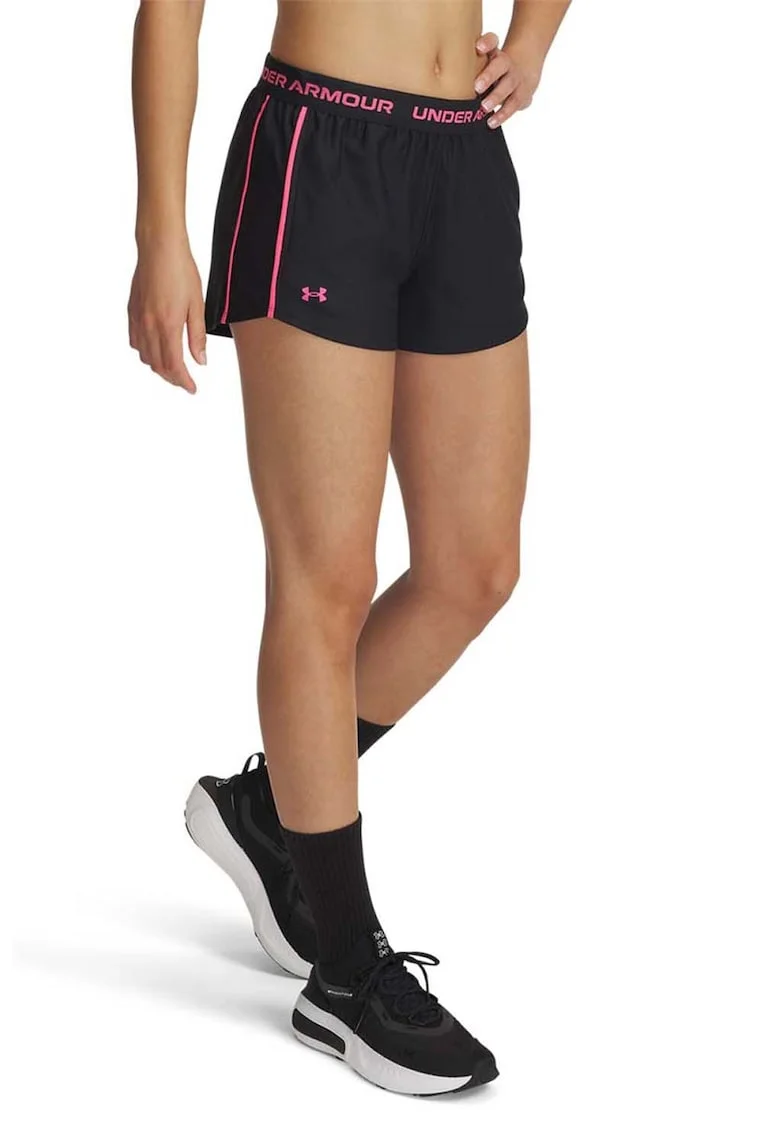 Pantaloni scurti pentru fitness Tech™ Play Up, Negru/Roz