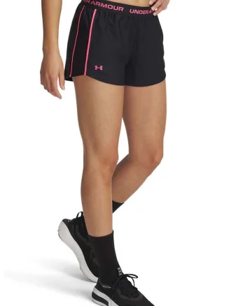 Pantaloni scurti pentru fitness Tech™ Play Up, Negru/Roz