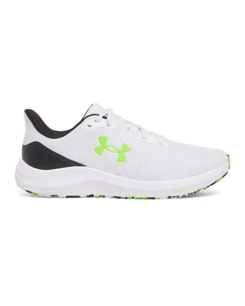 Pantofi Charged Pursuit 4 din plasa pentru alergare, Alb/Verde neon