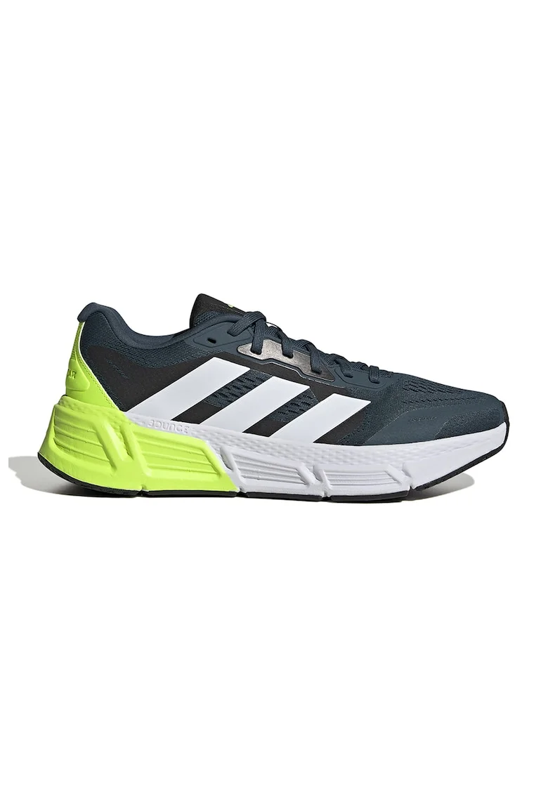 Pantofi cu plasa pentru alergare Questar, Albastru inchis/Alb murdar/Verde lime