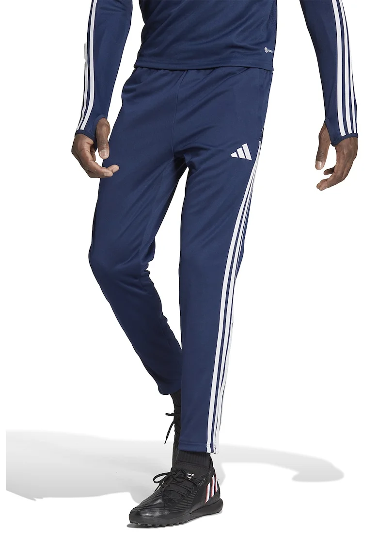 Pantaloni slim fit pentru antrenament Tiro 23 League, Alb/Albastru inchis
