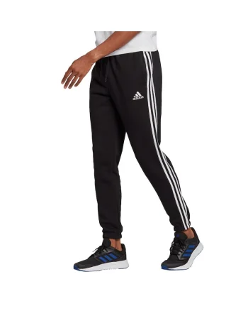 Pantaloni sport barbati,  Fleece, Negru, Alb/Negru