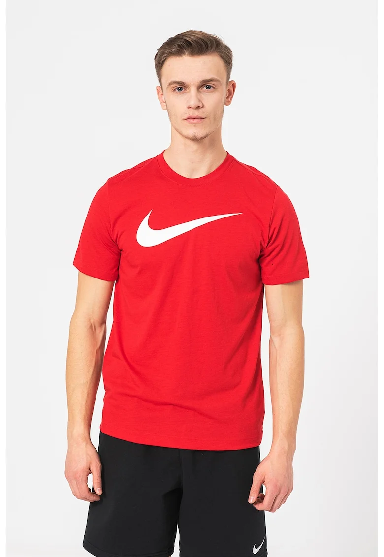 Tricou cu logo, pentru fotbal Park20, Rosu/Alb