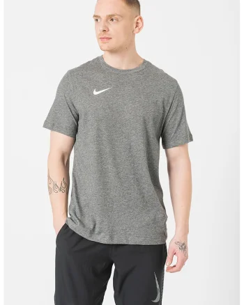Tricou cu detaliu logo si tehnologie Dri-FIT pentru fotbal Park20, Gri melange