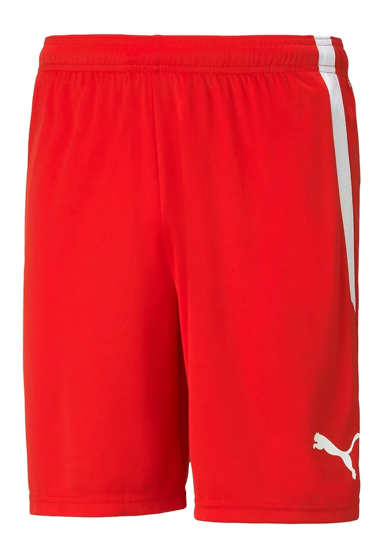 Pantaloni scurti pentru fotbal teamLIGA, Rosu/Alb