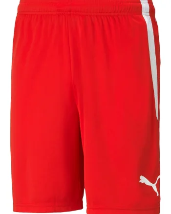 Pantaloni scurti pentru fotbal teamLIGA, Rosu/Alb