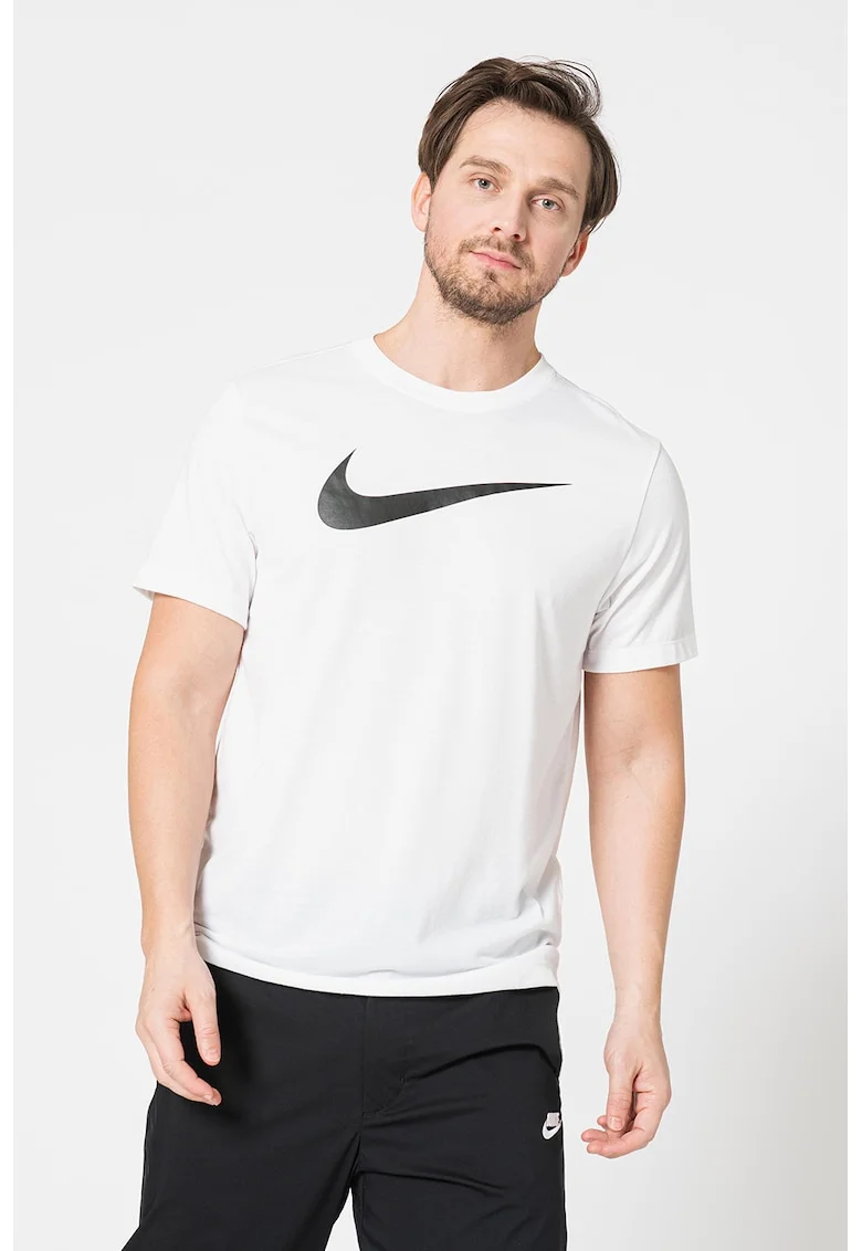 Tricou cu logo, pentru fotbal Park20, Alb