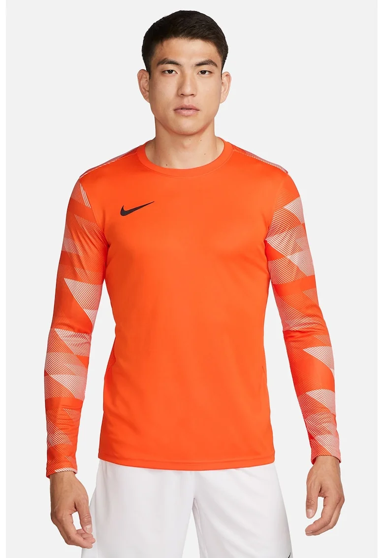 Bluza slim fit cu tehnologie Dri-Fit, pentru fotbal, Portocaliu mandarina