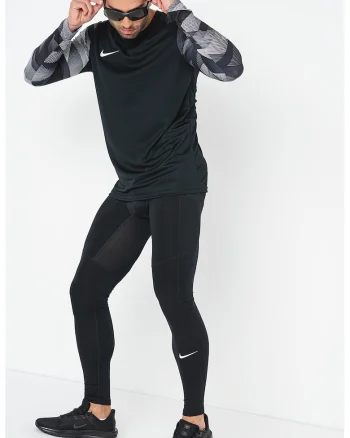Bluza slim fit cu tehnologie Dri-Fit, pentru fotbal, Negru/Alb optic