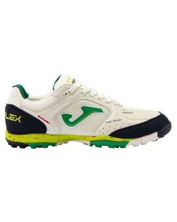 Ghete fotbal barbati Top Flex pentru teren sintetic TOPS2426TF,  Alb-Verde, Alb