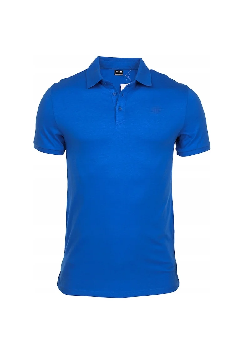 Tricou polo barbati,  Cu logo imprimat, Bumbac, Albastru