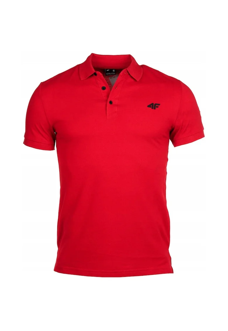 Tricou polo barbati,  Cu logo imprimat, Bumbac, Rosu