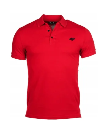 Tricou polo barbati,  Cu logo imprimat, Bumbac, Rosu