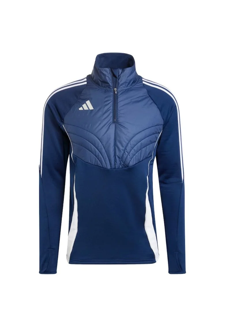 Hanorac sport barbati  Tiro 24 Winterized, albastru, material reciclabil, guler din lana