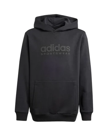Hanorac sport copii,  Bumbac/Poliester, Negru,
