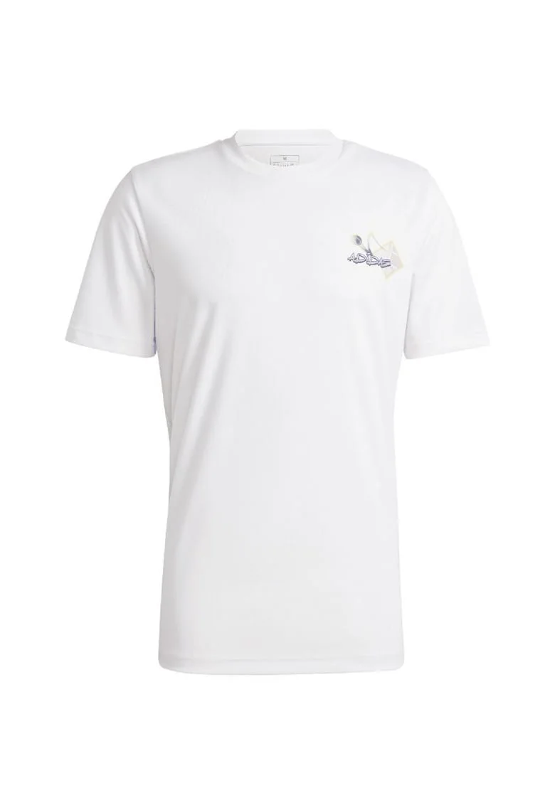Tricou sport barbati  tennis, bumbac, alb