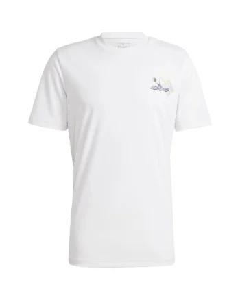 Tricou sport barbati  tennis, bumbac, alb