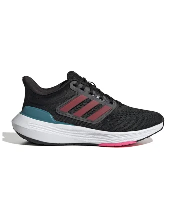 Pantofi Ultrabounce cu garnituri din material sintetic, Negru/Rosu inchis