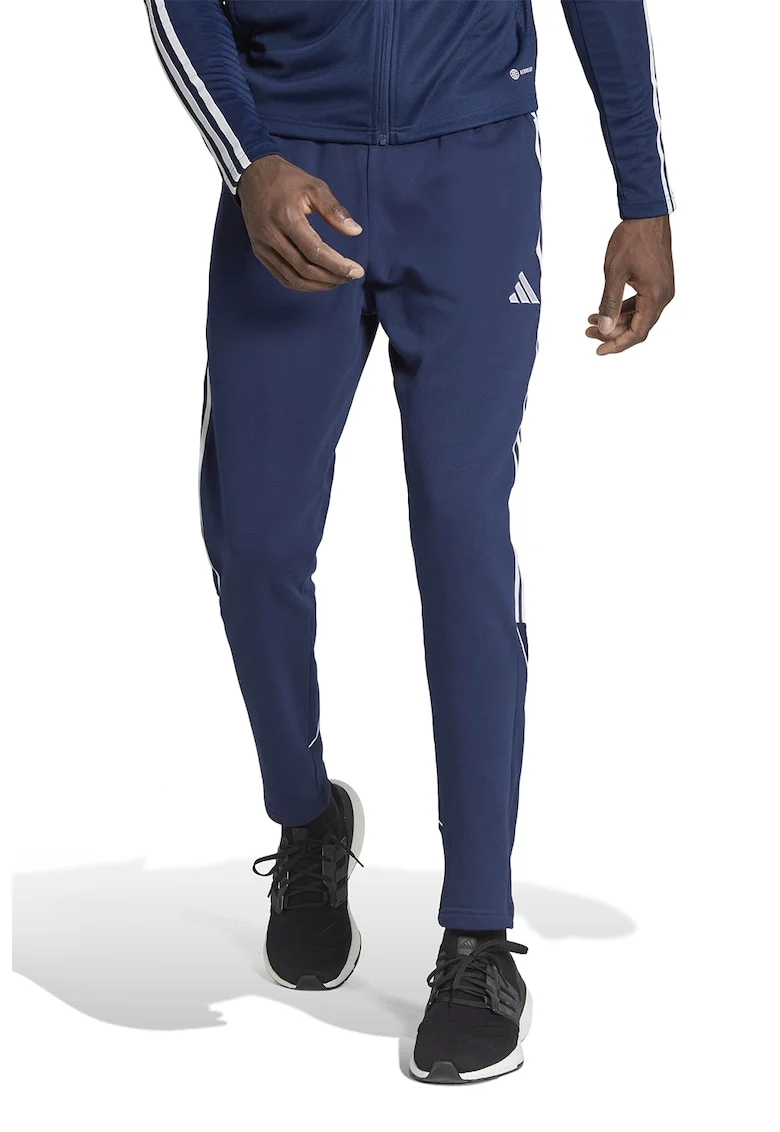 Pantaloni cu buzunare laterale pentru fotbal Tiro 23, Bleumarin