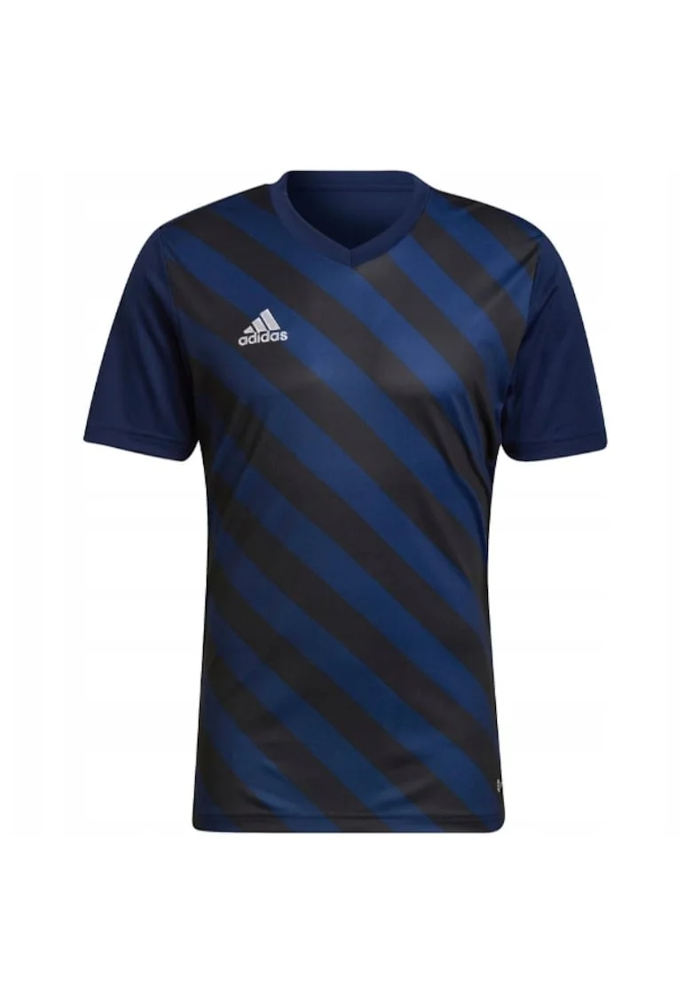 Tricou barbati,  Entrada 22 Graphic Jersey, Poliester, Negru/Albastru,