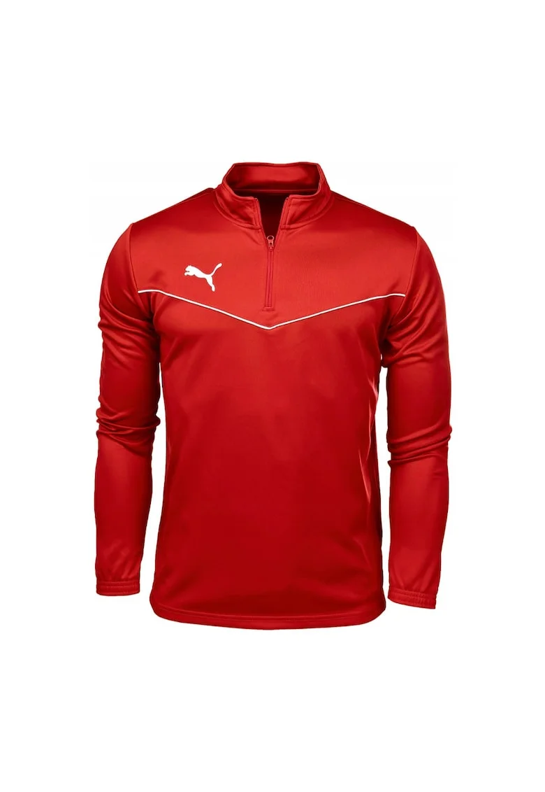 Bluza sport cu fermoar  Poliester, Rosu, Rosu
