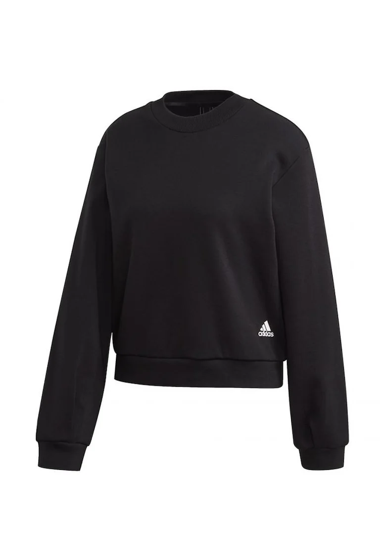 Hanorac sport dama,  Bumbac/Poliester, Negru,